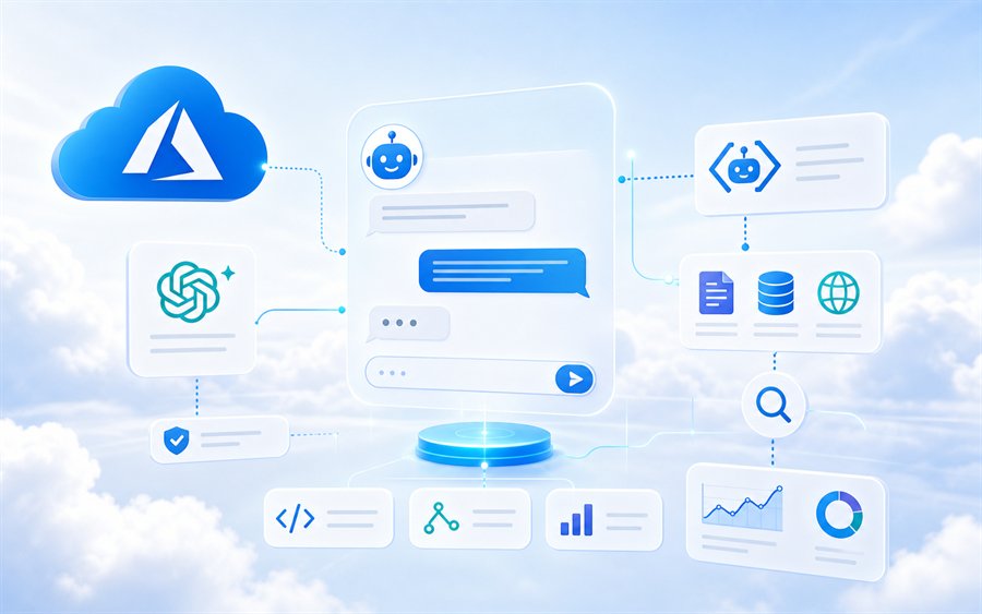 Kursbild Conversational AI mit Azure OpenAI, Chatbot, Knowledge Base, Suche und Monitoring